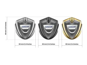 Dacia Emblem Metall Abzeichen Pro Design Aus Edelstahl Kante